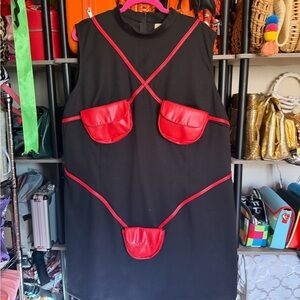 Fashion Brand Company Black 3X with faux purse detail